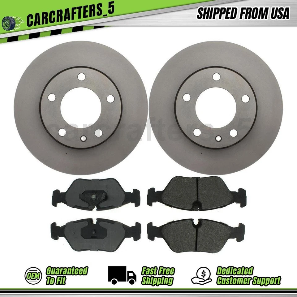 Juego de pastillas de freno de disco delanteras para BMW 528e 1982-1988 2,7 L Foto 1 de 4