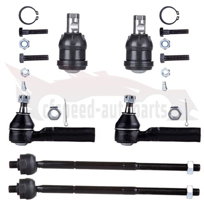 6 rótulas delanteras con extremos de varilla de amarre para Dodge Grand Caravan 1996-2000 Foto 1 de 3