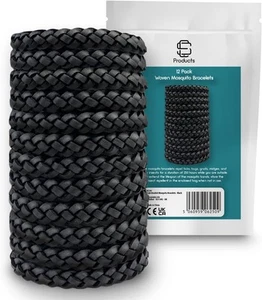 Mosquito Repellent Bracelet (12-Pack) | DEET Free Insect Midge Bug & - Picture 1 of 7