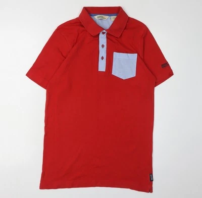 Regatta Men's Red Polo Shirt Size S Short Sleeve Cotton - Image 1 of 4
