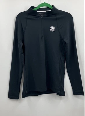 NUEVO CON ETIQUETAS Prendas para el torso Peter Millar negras de manga larga con cuello falso talla M Foto 1 de 4