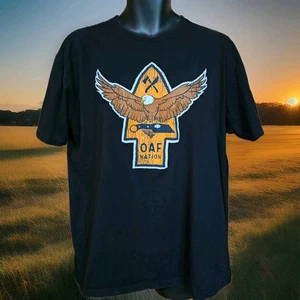 OAF Nation Mens XL Tshirt Black Eagle Hatchet Made in USA READ - Picture 1 of 7