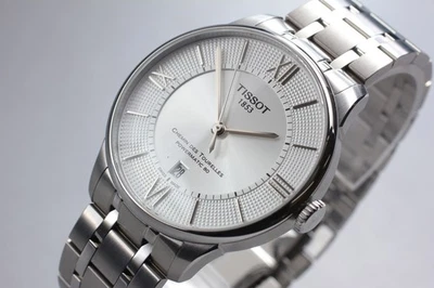 [w/Box Paper] TISSOT Chemin Des Tourelles Powermatic 80 T099407A Silver SS Watch - image 1 of 4