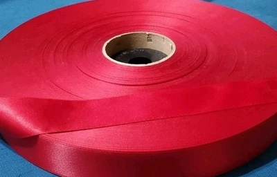 4 Pound HUGE Roll Reel Spool 1.5" Red Satin Fabric Ribbon Huge Yards Feet - Image 1 of 4
