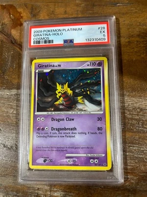 Pokemon 2009 Platinum GIRATINA Cosmos Holo #28 PSA 5 RARE - Image 1 of 2