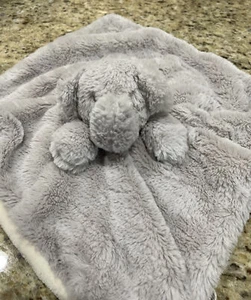 COPERTA DI SICUREZZA ELEFANTE GRIGIA KELLYTOY SONAGLIO BAMBINO NEONATO 13x13" - Foto 1 di 8