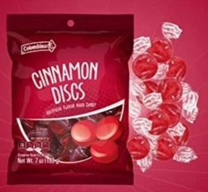 Dischi alla cannella Colombina confezionati singolarmente 7 oz sacchetto di caramelle rigido piccante e dolce - Foto 1 di 5