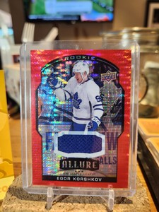 2020 Allure Egor Korshkov Rookie Red Rainbow Jersey Patch #85 Toronto Maple...