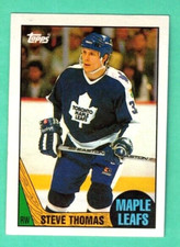 (1) STEVE THOMAS 1987-88 TOPPS # 188 MAPLE LEAFS  NM  CARD (G4058)