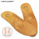 Leather Orthotic Insole Flat Feet High Arch Support Orthopedic Shoes Sole Fit In