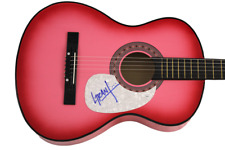 GRANT MICKELSON SIGNED AUTOGRAPH PINK GUITAR - TAYLOR SWIFT THE AGENCY JSA COA