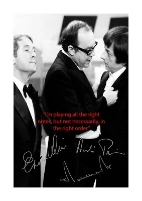 IFRAME Morecambe & Wise & Andre Previn 5 A4 reproduction signed poster choice of frame