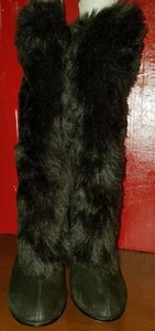 Wildleder und Kunstfell Stiefel von Sam Edelman, Größe 8, Neu mit Karton - Bild 1 von 8