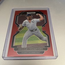 2022 Panini Prizm Draft Picks Reggie Crawford #PDP30! RED PRIZM SP! (CL5)