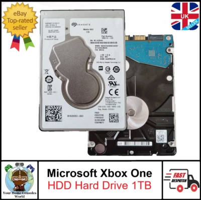Microsoft Xbox One S / X Replacement HDD Internal Hard Drive 2.5" 1TB + System. - Image 1 of 4