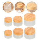 Frosted Glass Jar Set for Makeup Samples and Jewelry