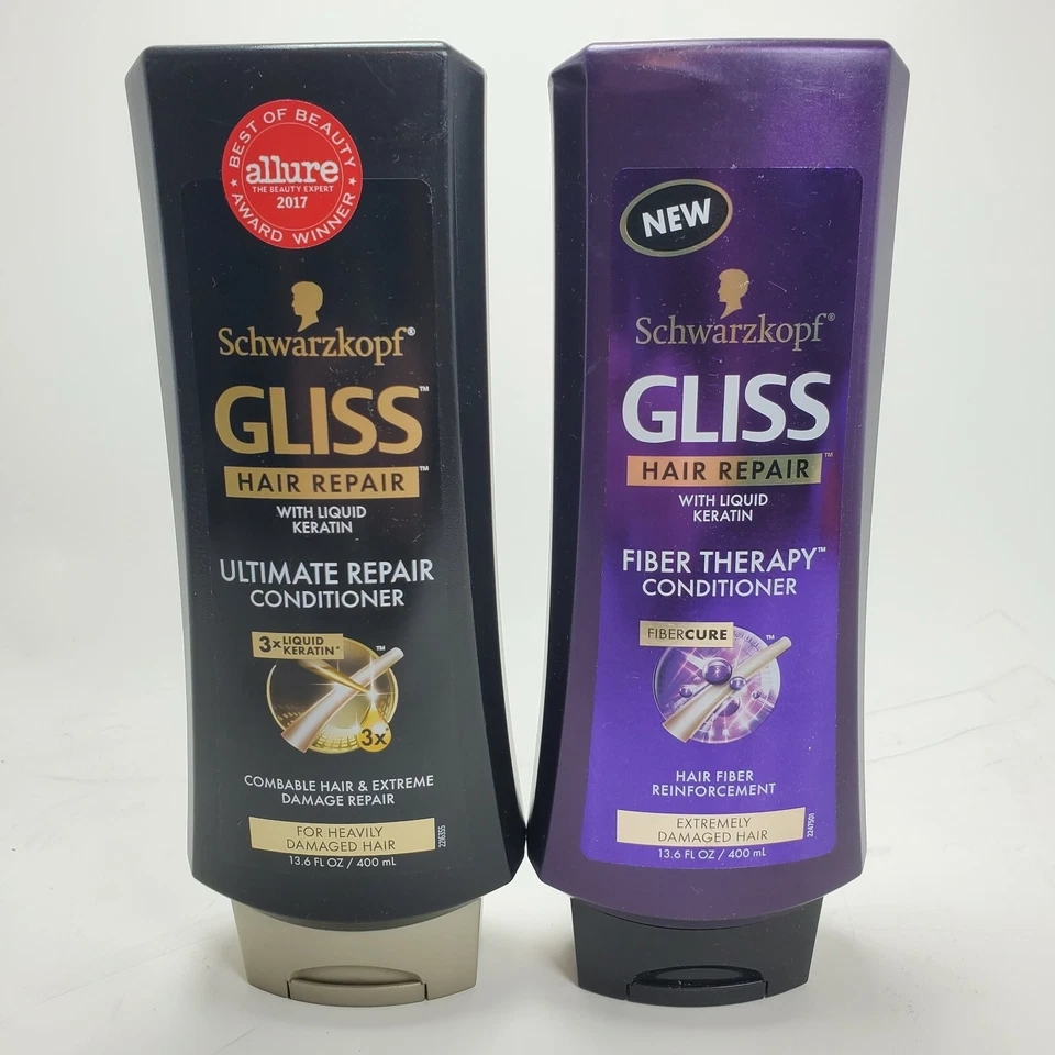 Acondicionador de terapia de fibra para reparación capilar Schwarzkopf Gliss y estado de reparación definitivo Foto 1 de 2