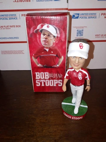 Bob Stoops Oklahoma University  Bobblehead. Salute to Stoops Cover