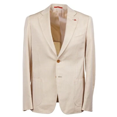 Isaia 'Cortina' желтый и белый сплетенный шерстяная смесь спортивное пальто 36R (Eu 46) новый с Ярлыками - Изображение 1 из 4