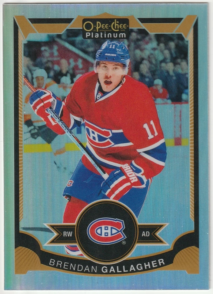 2015-16 O-Pee-Chee (Platinum) "Rainbow SP" Parallel # 91 Brendan Gallagher! - Image 1 of 2