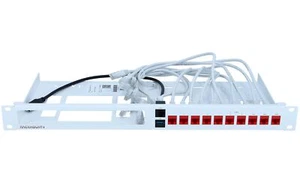 PC HARD - RM-FR-T10 - Rack mounting kit - RJ-45 X 11 - RAL 9003 - signal white - - Afbeelding 1 van 3