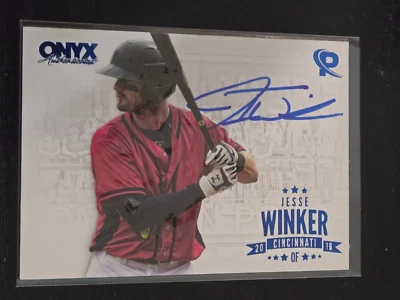 Onyx Auto Jesse Winker 2016 #JW-PEA16 autógrafo rojo Foto 1 de 2