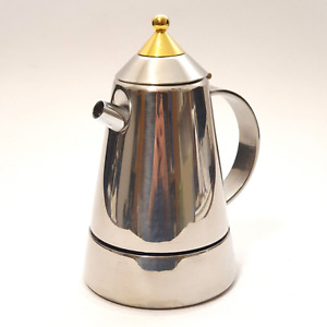 Vintage Italian espresso coffee maker "MIA" Gold design GB Guido Bergna