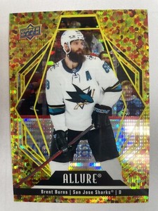 2022-23 Upper Deck Allure Gold Glitter Bomb /199 Brent Burns #89 San Jose Sharks