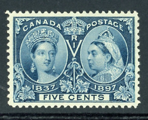 CANADA 1897 MINT NEVER HINGED #54, 5c QUEEN VICTORIA JUBILEE !! R