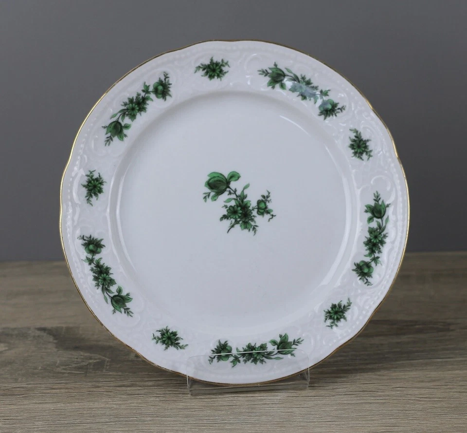 Seltmann Weiden Wien Mozart grüne Blume 26475 Brotteller Teller Ø ca. 17 cm - Bild 1 von 1