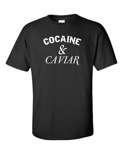 Camiseta Para Hombre Cocaína y Caviar Hipsters con Swag DOPE HYPE ESTAMPADO BLANCO 744 - Imagen 1 de 9
