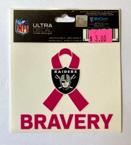 Oakland Raiders 3 x 4 Window Cling Decal / Ultra Decal NFL LIZENZIERT - Bild 1 von 4