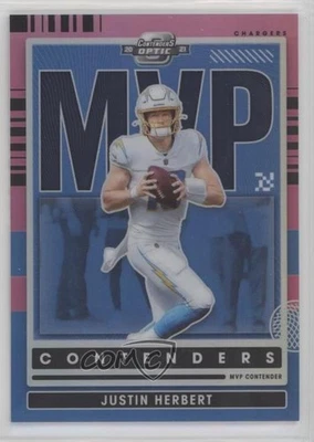 2021 Panini Contenders Optic MVP Pink Prizm /75 Justin Herbert #MVP-JHE - Image 1 of 2