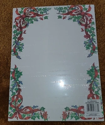 LETTERHEAD PAPER 100 CT BY GEOGRAPHICS IVY AND BERRIES - Image 1 of 3