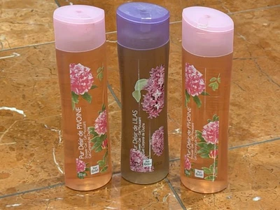 YVES ROCHER PUR DESIR DE PIVOINE DE LILAS GEL DOCCIA LAVAGGIO CORPO LOTTO 3 6,7 EA NUOVO - Immagine 1 di 4