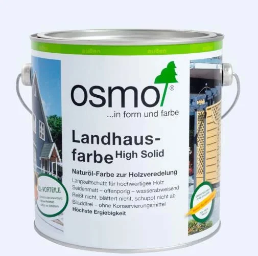 Osmo Landhausfarbe 2,5 L anthrazitgrau  Holzschutzfarbe - Bild 1 von 1