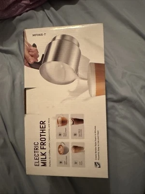 Espumador de leche eléctrico con 4 ajustes de bebida preestablecidos MF06S acero inoxidable Foto 1 de 4