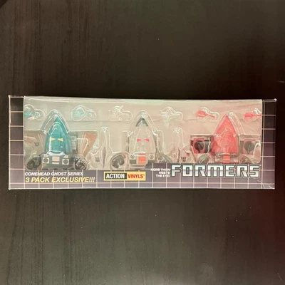Paquete de 3 cabezas de cono fantasma Ramjet Loyal Subjects Transformers SDCC 2014 empuje dirge Foto 1 de 4