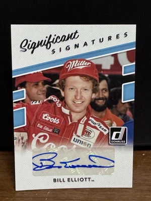 2018 Donruss NASCAR Significant Signatures Bill Elliott Auto HOF Autograph Card - Image 1 of 2