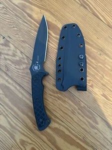 Spartan Blades Ares Fixed Blade SB1BKBKNLBK Black Micarta CPM S45vn Knife - Picture 1 of 4