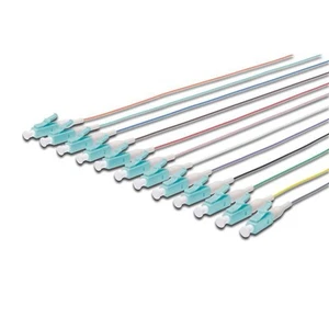 DIGITUS LWL Pigtail-Set 12 Stück LC simplex MM OM3 2 m farbig Pigtails - Bild 1 von 3