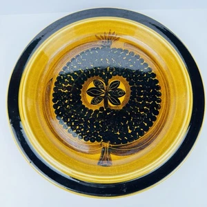 Arabia Finland Fructus Brown Pomegranate Platter Gunvor Olin Gronqvist 12.5" VTG - Picture 1 of 10