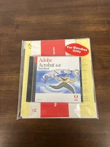 Adobe Acrobat 6.0 Standard For Windows w/ Serial Number BUNDLE Brand New Sealed - Picture 1 of 2