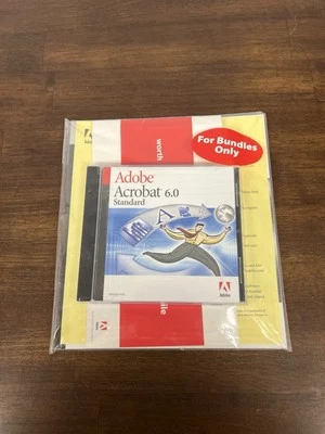 Adobe Acrobat 6.0 Standard For Windows w/ Serial Number BUNDLE Brand New Sealed - Image 1 of 2