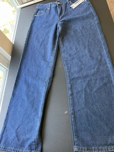 Boohoo Womans High Rise Wide Leg Jeans NWT US SZ 8 UK SZ 12 - Picture 1 of 10