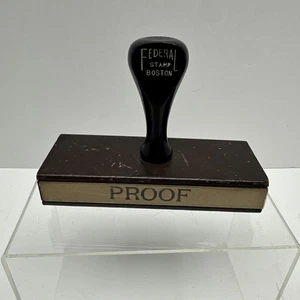 Boston Transcript Newspaper Printing Block Stamp Antique - Picture 1 of 9