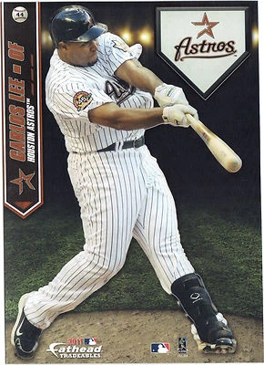 CARLOS LEE FATHEAD TRADEABLES HOUSTON ASTROS MINI REMOVABLE STICKER 2011 #44 - Image 1 of 3