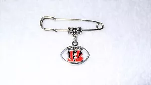 Abrigo Chaqueta Abrigo Broche Pin Joya Juego de Joyería Deportivo Cincinnati Bengals NFL Fútbol Deportivo - Imagen 1 de 3