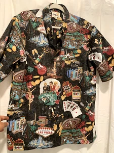 Camisa Aloha REYN SPOONER Para Hombre Talla-XL Edición Limitada Tema Las Vegas - Nueva - Imagen 1 de 11