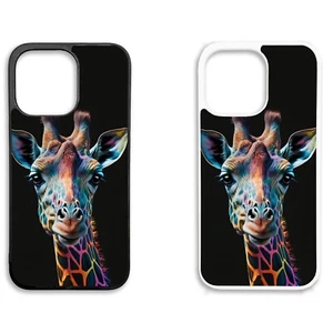 Printed Silicone Clip On Mobile Phone Case Cover Gift Original Animals Giraffe - Picture 1 of 9
